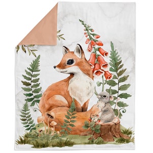 Woodland Animals Fabric Panel for Quilting, Baby Fabric Panel, Cotton Fabric Panel for Baby Quilts, Quilting Panel, Blanket Panel
