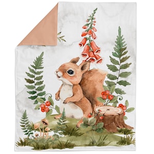 Woodland Animals Fabric Panel for Quilting, Baby Fabric Panel, Cotton Fabric Panel for Baby Quilts, Quilting Panel, Blanket Panel