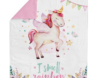 Unicorn Cotton Fabric Panel for Quilting