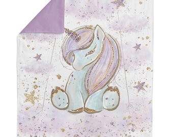 Unicorn Fabric Cotton Panel for Quilting