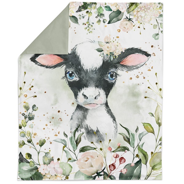 Cute farm baby animals Fabric Panel for Quilting, Calf Baby Fabric Panel, Cotton Fabric Panel for Baby Quilts, Quilting Panel, Blanket Panel