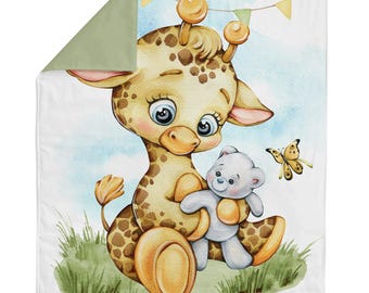 Giraffe Fabric Panel for Quilting & Sewing