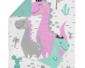 Dino Fabric Panel for Quilting, Dinosaur Fabric, Baby Fabric Panel, Cotton Fabric Panel for Baby Quilts, Quilting Panel, Blanket Panel