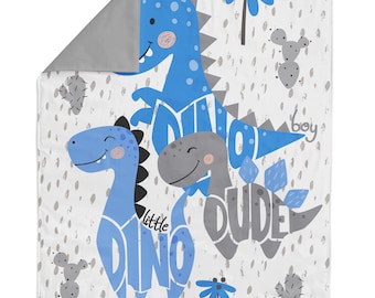 Dino Fabric Panel for Quilting, Dinosaur Fabric, Baby Fabric Panel, Cotton Fabric Panel for Baby Quilts, Quilting Panel, Blanket Panel