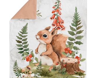 Cotton Fabric Panel – Woodland Animals for Quilting