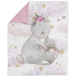 Baby Bunnys Fabric Panel for Quilting, Baby Fabric Panel, Cotton Fabric Panel for Baby Quilts, Quilting Panel, Blanket Panel, Bedding Panel
