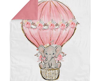 Baby Elephant Fabric Panel for Quilting, Baby Fabric Panel, Cotton Fabric Panel for Baby Quilts, Quilting Panel, Blanket Panel