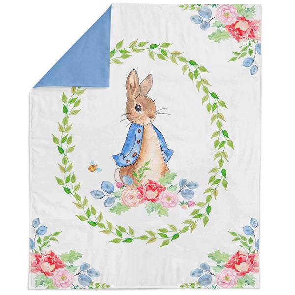 Peter Rabbit Fabric Panel for Quilting, Baby Fabric Panel, Cotton Fabric Panel for Baby Quilts, Quilting Panel, Blanket Panel, Bedding Panel