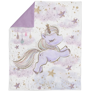 Unicorns Fabric Panel for Quilting, Baby Fabric Panel, Cotton Fabric Panel for Baby Quilts, Quilting Panel, Blanket Panel, Bedding Panel