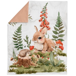 Woodland Animals Fabric Panel for Quilting, Baby Fabric Panel, Cotton Fabric Panel for Baby Quilts, Quilting Panel, Blanket Panel