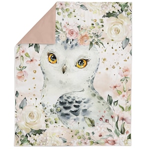 Winter Animals Fabric Panel for Quilting, Snowy Owl Fabric Panels, Baby Fabric Panel, Cotton Fabric Panel for Baby Quilts, Quilting Panel