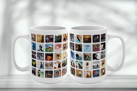 Nostalgic Country Music Album Cover Collage Mug 15oz | Vintage Country Album  Art - Etsy