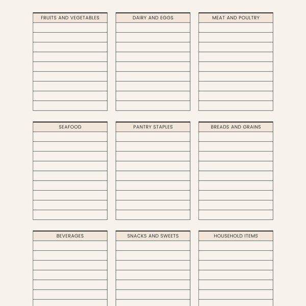 Smart shopper Planner,Monthly Budget Planner Printable with Daily Planner Combo, Printable PDF