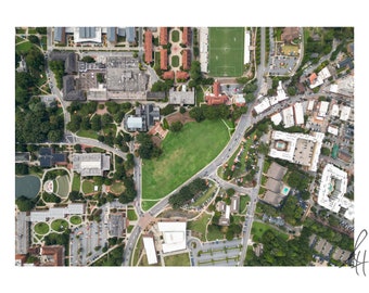 Clemson Campus From Above Print