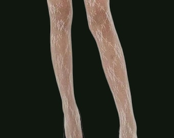 Par de medias blancas con estampado floral de la colección Alma de Gambettes