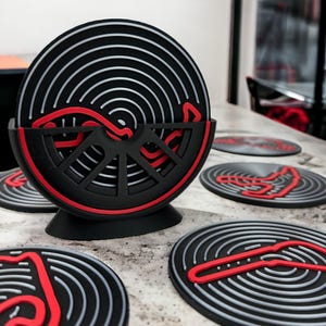 Formula One Drink Coaster Gift Set, Gift for Men, Husband, Dad and F1 Fans!