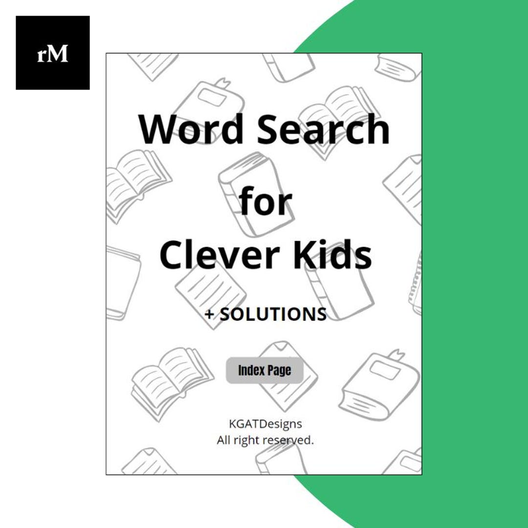 Kids Word Search Puzzle PDF for Remarkable 2 Tablet – 100 Fun Word