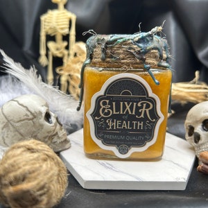 Yellow and Gold Magic Potion