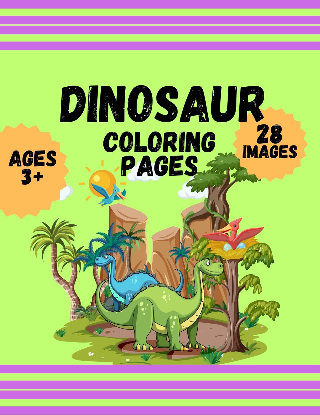 Dinosaur Printable Coloring Pages, Printable Dinosaur Pages, Dinosaur ...