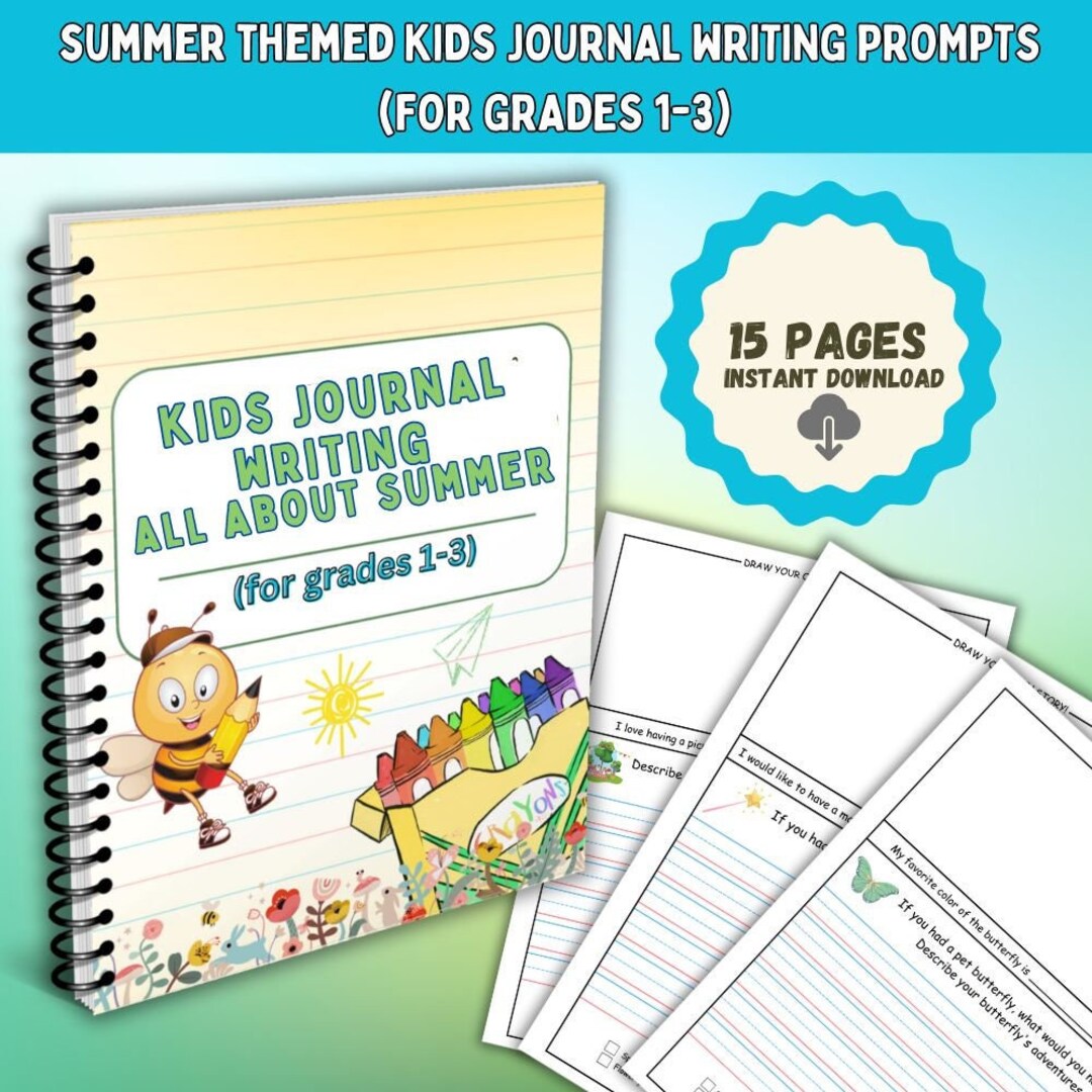 Journaling Pages for Kids, Printable Activity for Kids, Kids Story Writing Pages, Printable ...