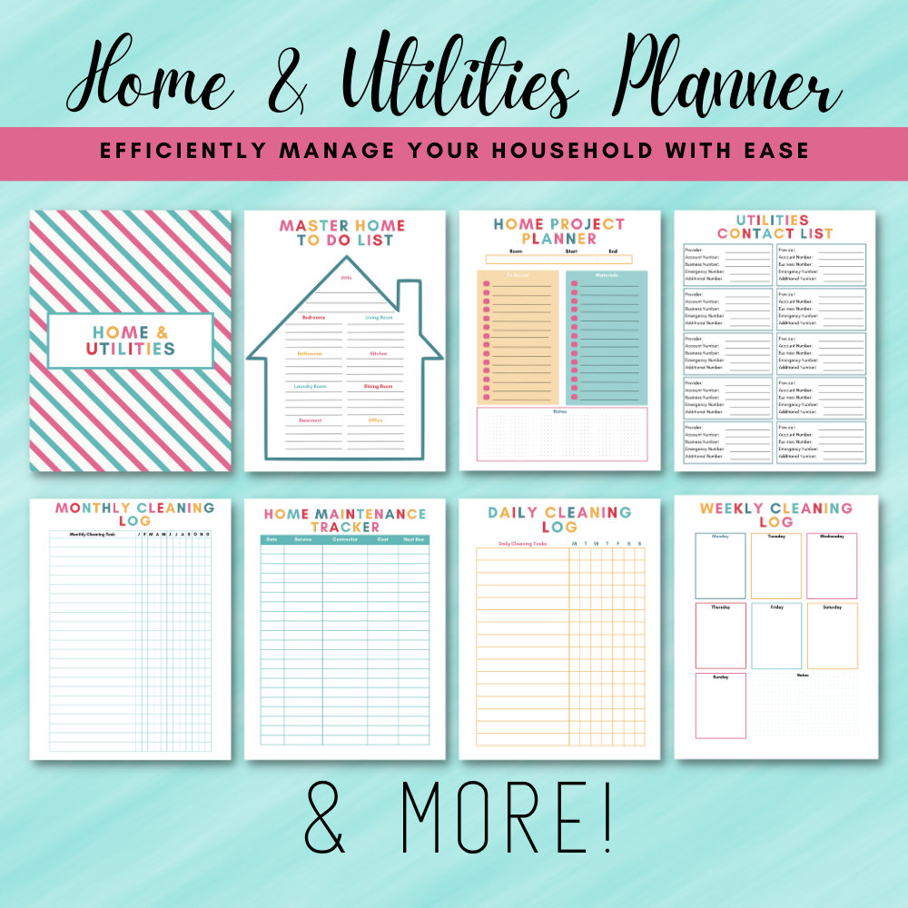 Home Management Binder Printable | Home Maintenance Binder | Home ...