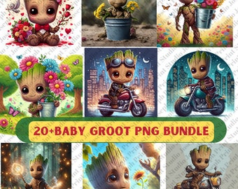 Groot Png 3D Baby Groot Tumbler Wrap, Groot Wrap, Groot Tumbler, Groot Sublimation, 20oz, 12oz, Guardians Tumbler, Skinny Straight, Groot
