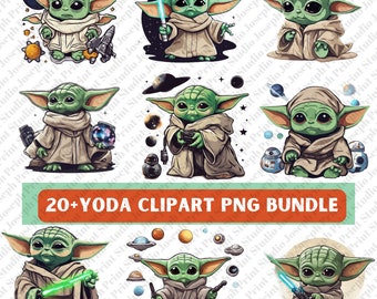 Baby Yoda Clipart PNG Bundle Sticker Sublimation Sublimate Space Wars Galaxy, Grogu, 20oz, Baby Yoda Sublimate, Space Wars Tumbler, star war