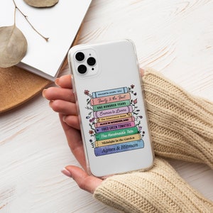 Personalized Favorite Books MagSafe Phone Case Book Lover Phone Cover Bookish iPhone 15 Pro Max 14 Plus 13 12 11 Samsung S23 S22 S21 image 1