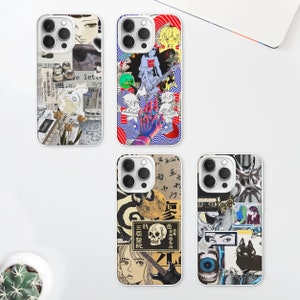 Japanese Art Collage Phone Case | Anime Mood Board Phone Cover | Grunge Aesthetic Case | iPhone 16  Pro 15 14 13 12 11 | Samsung S24 S23 S22