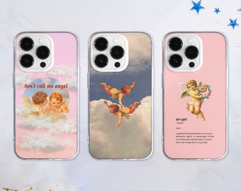 iPhone・スマホケース Society6 Afterparty Chevron by Beth - Paper Angels Photograp Angel Cherub Magsafe Phone Case | Renaissance Aesthetic
