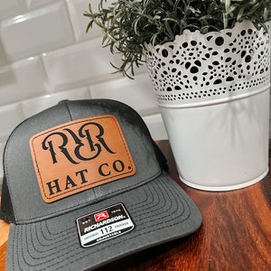 Chapeau patch en cuir personnalisé, richardson snap back, Yupoong snap back, chapeau patch, chapeau de camionneur patch en cuir, grand patch, dos snap personnalisé