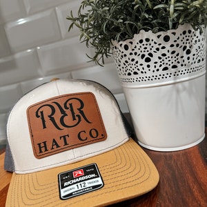 Chapeau patch en cuir personnalisé, richardson snap back, Yupoong snap back, chapeau patch, chapeau de camionneur patch en cuir, grand patch, dos snap personnalisé