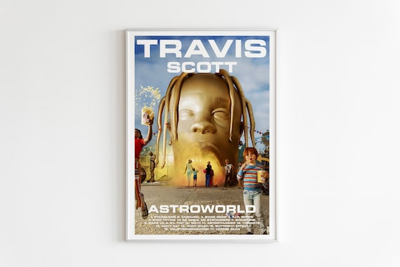 Travis Scott Posters, Astroworld Poster, Astroworld Album Cover