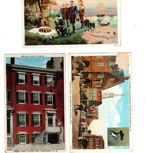 Vintage Americana Postcards Kit 2 - Early America