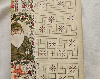Christmas Journal/ Holiday Journal,  Handmade Journal/  December Daily/ Memory Keeper/ Junk Journal