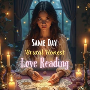 Same Day Brutal Honest Love Reading, Tarot Reading, Card Reading,Lectura de amor brutal y honesta el mismo día,Lectura de Tarot,Lectura Amor