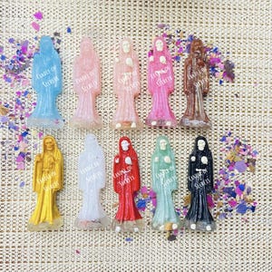 2,5 &#39;&#39; Zoll Heiliger Tod Schutzstatue, Schutzaltarstatue, Etatuas de protección de la Santa Muerte de 2,5 pulgadas, Santa Muerte Altar