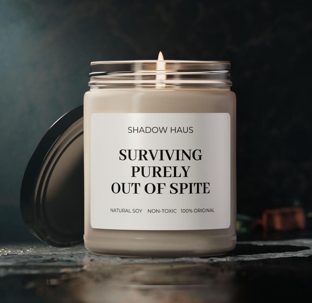 Dark Humor RIP Candle, Funny Gothic Gift Candle, Morbid Gift for Friend ...