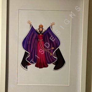 The Evil Queen | Snow White | Faceless Illustration | Fan Merch | A4