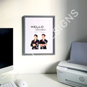 TVD “Hello Brother” Faceless Digital Illustration | Fan Merch | A4 Print