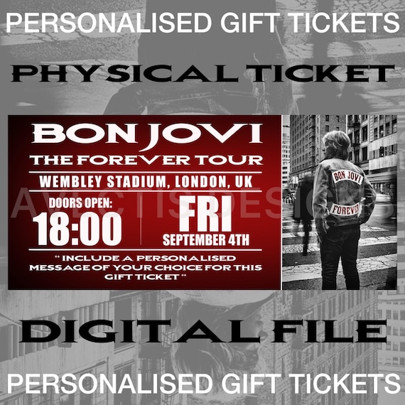 Personalised Concert Ticket | Bon Jovi the Forever Tour 2026