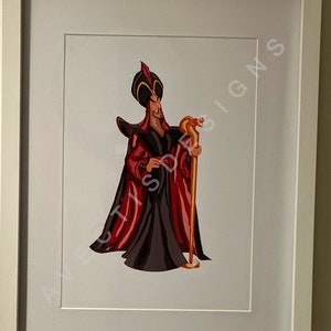 Jafar | Aladdin | Faceless Illustration | Fan Merch | A4