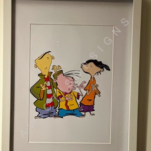 Ed, Edd i Eddy | Ilustracja bez twarzy | Wydruk A4