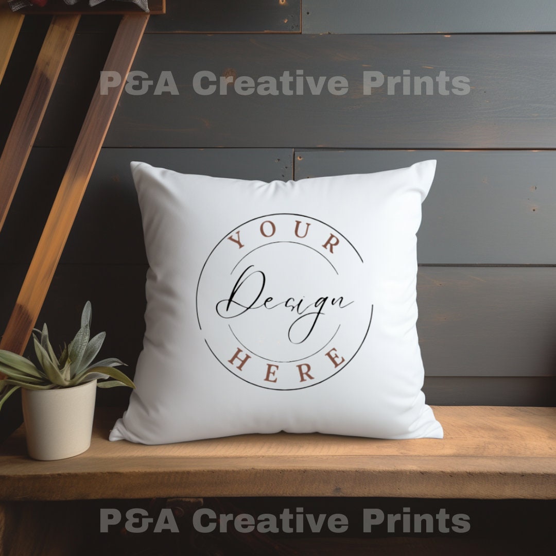 25 Boho Chic Pillow Mockup Bundle, Pillow Mock Up, 12x12 Pillow Mockups