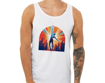 Male Pole Dancer Premium Unisex Tank Top