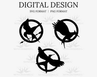 BUNDLE | Mockingbird Mocking jay Logo | Sticker | PNG SVG Instant Download Digital Design Ready for Cricut