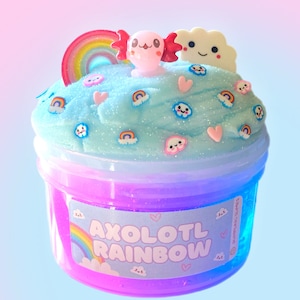 Axolotl Rainbow Slime: Wolken-Teigschleim mit dem Duft von Kaugummi