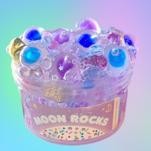 Moon rocks Slime, Crunch bomb Slime, Clear slime, frogspawn Slime, fishbowl slimes, Stress Relief toy, Kids gifts, birthday gifts