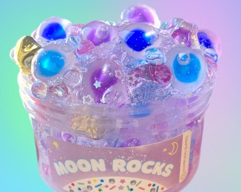 Moon rocks Slime, Crunch bomb Slime, Clear slime, frogspawn Slime, fishbowl slimes, Stress Relief toy, Kids gifts, birthday gifts