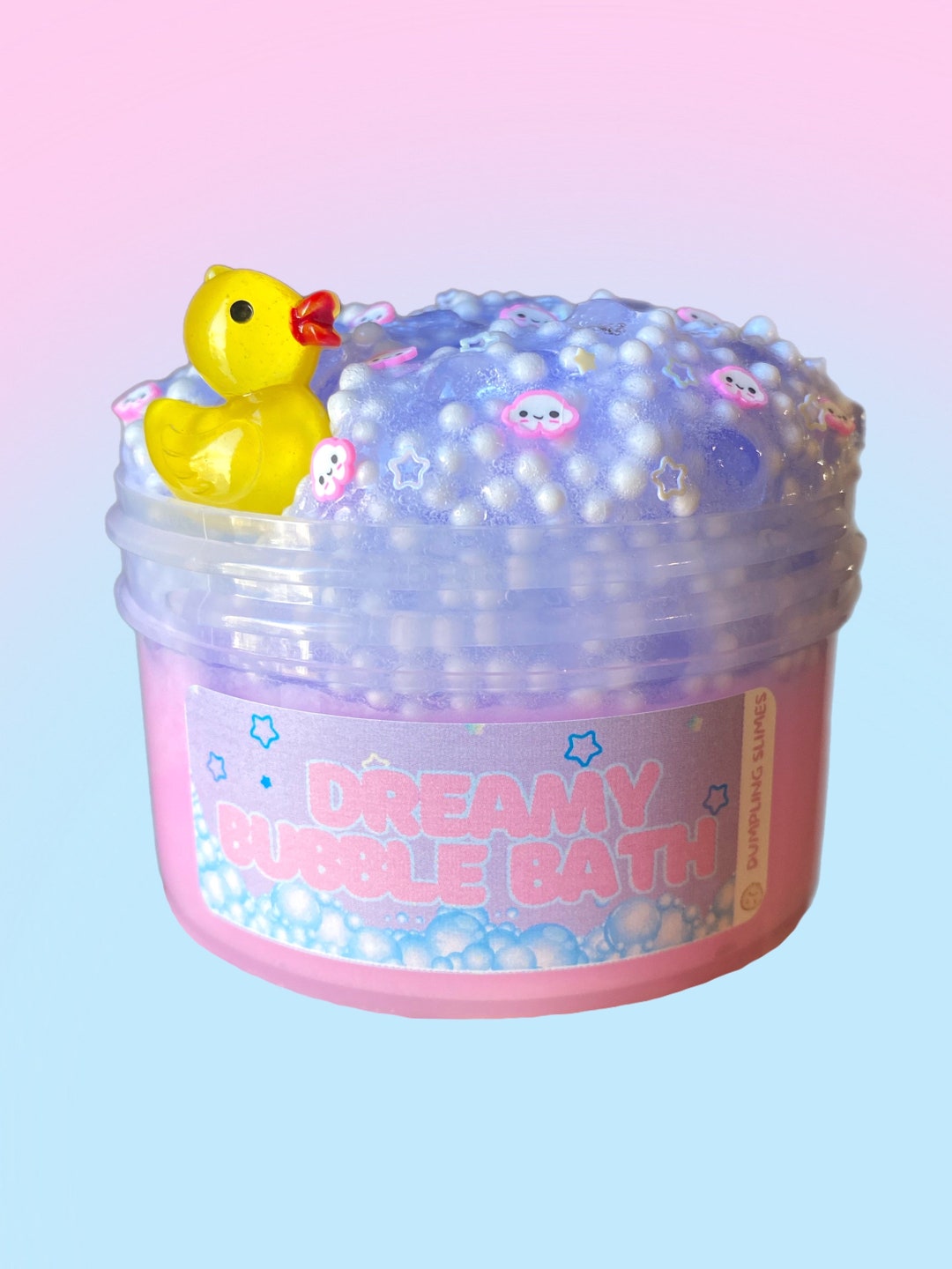 Dreamy Bubble Bath Slime, Jelly Slime, Foam Ball Slime, Fish Bowl Bead